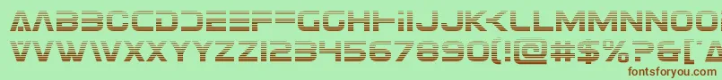 Eurofightergrad Font – Brown Fonts on Green Background