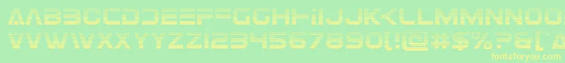 Eurofightergrad Font – Yellow Fonts on Green Background