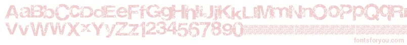 Thirdrail Font – Pink Fonts on White Background