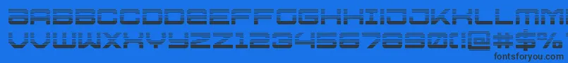 Ussdallasgrad Font – Black Fonts on Blue Background