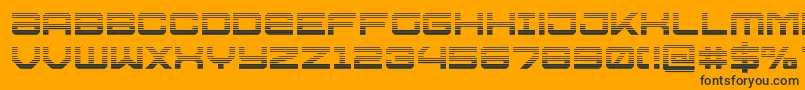 Ussdallasgrad Font – Black Fonts on Orange Background