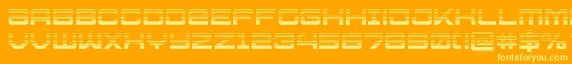 Ussdallasgrad Font – Yellow Fonts on Orange Background