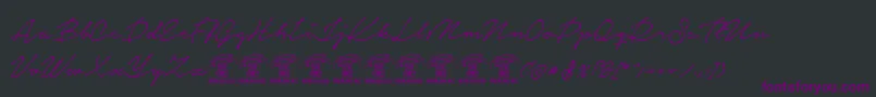 NoteraPersonaluseonly Font – Purple Fonts on Black Background