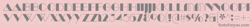 ManbowSolid Font – Gray Fonts on Pink Background