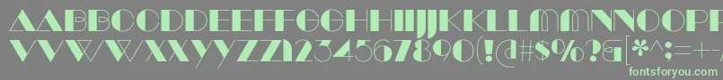 fuente ManbowSolid – Fuentes Verdes Sobre Fondo Gris