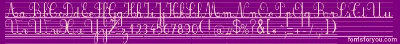 Seyesbde Font – Pink Fonts on Purple Background
