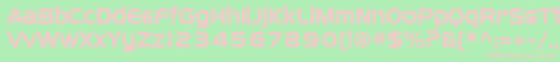 Sffourchebold Font – Pink Fonts on Green Background