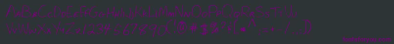 Lehn281 Font – Purple Fonts on Black Background