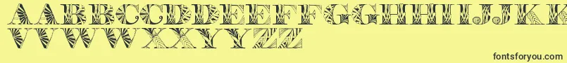 Portabell Font – Black Fonts on Yellow Background