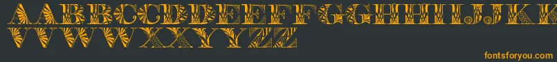 Шрифт Portabell – оранжевые шрифты на чёрном фоне