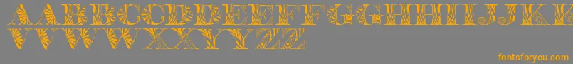 Portabell Font – Orange Fonts on Gray Background