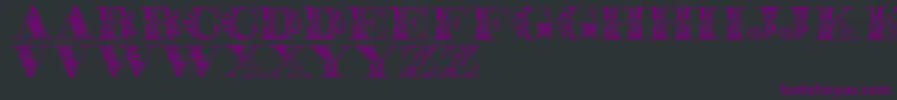 Lisätietoja Portabell-fontista Portabell-fontti – violetit fontit mustalla taustalla