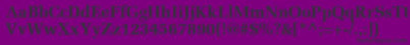 フォントProtocolSsiBold – 紫の背景に黒い文字