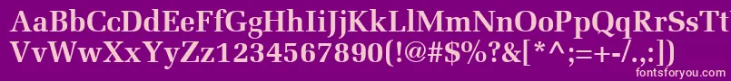 ProtocolSsiBold Font – Pink Fonts on Purple Background