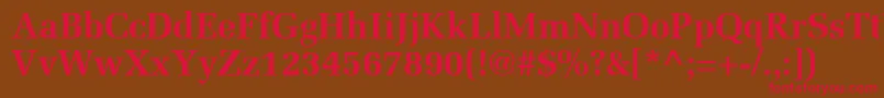 ProtocolSsiBold Font – Red Fonts on Brown Background