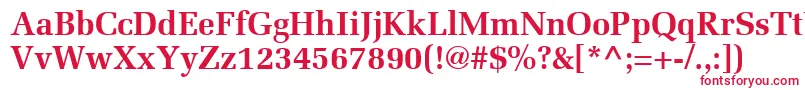 フォントProtocolSsiBold – 赤い文字