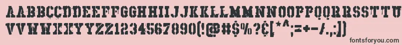RhosDirnaith Font – Black Fonts on Pink Background