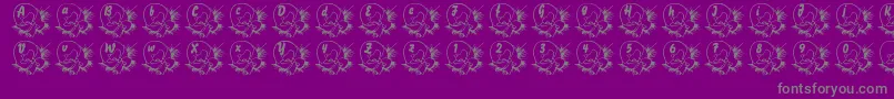 Police LmsBabyEgg – polices grises sur fond violet