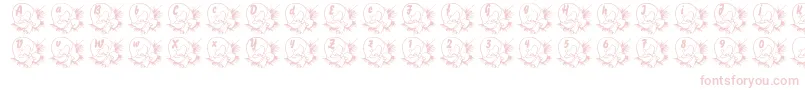 LmsBabyEgg-Schriftart – Rosa Schriften