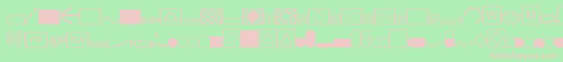 EsriCaves3 Font – Pink Fonts on Green Background