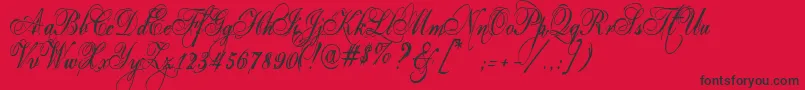 More about Eutemia Font Eutemia Font – Black Fonts on Red Background