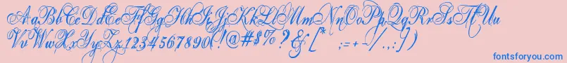 More about Eutemia Font Eutemia Font – Blue Fonts on Pink Background