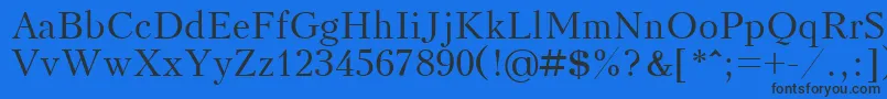 Kudrashovcttフォントについての詳細 フォントKudrashovctt – 黒い文字の青い背景