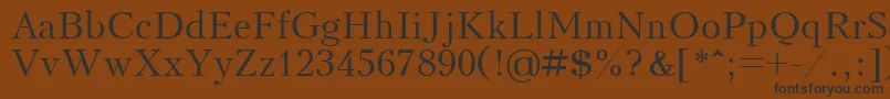 Kudrashovctt Font – Black Fonts on Brown Background