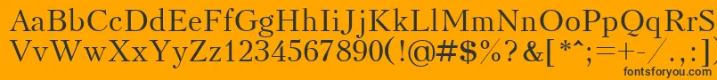 Шрифт Kudrashovctt – чёрные шрифты на оранжевом фоне