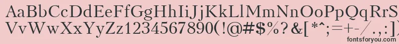 フォントKudrashovctt – ピンクの背景に黒い文字