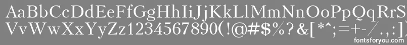 フォントKudrashovctt – 灰色の背景に白い文字