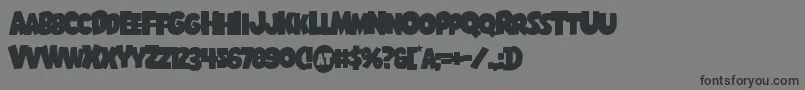 Shablagoooverlap Font – Black Fonts on Gray Background