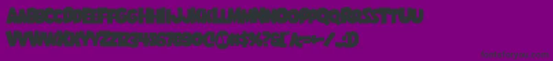 Shablagoooverlap Font – Black Fonts on Purple Background