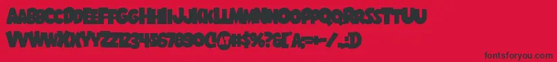 Shablagoooverlap Font – Black Fonts on Red Background