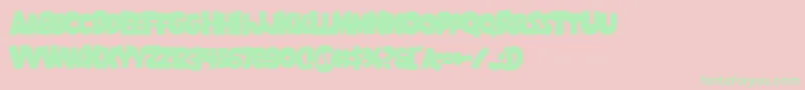 Shablagoooverlap Font – Green Fonts on Pink Background