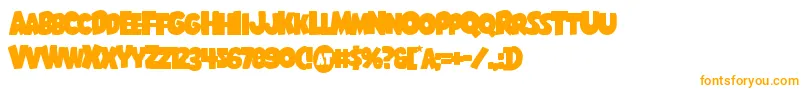 Shablagoooverlap Font – Orange Fonts on White Background