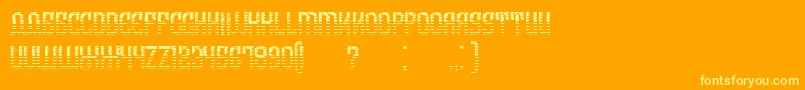 ArmeniaGradient Font – Yellow Fonts on Orange Background