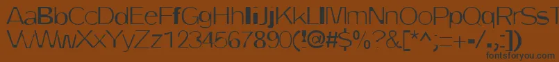 DirtyOne-fontti – mustat fontit ruskealla taustalla