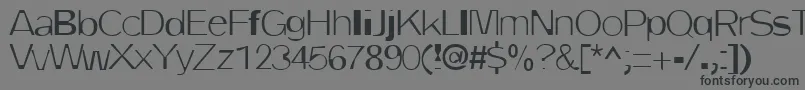 DirtyOne-fontti – mustat fontit harmaalla taustalla
