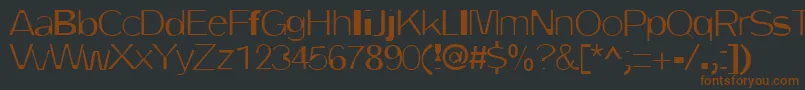 Шрифт DirtyOne – коричневые шрифты на чёрном фоне