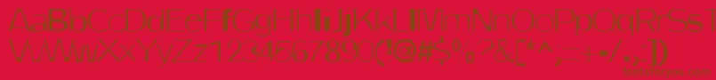 DirtyOne-fontti – ruskeat fontit punaisella taustalla