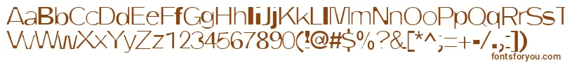 DirtyOne-fontti – ruskeat fontit valkoisella taustalla