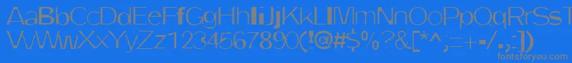 DirtyOne Font – Gray Fonts on Blue Background