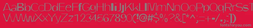 DirtyOne Font – Gray Fonts on Red Background