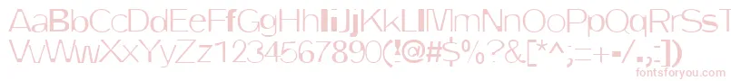 フォントDirtyOne – 白い背景にピンクのフォント