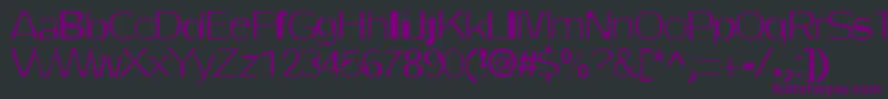 Шрифт DirtyOne – фиолетовые шрифты на чёрном фоне