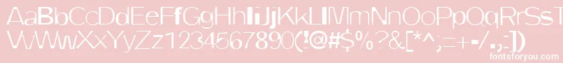 DirtyOne Font – White Fonts on Pink Background