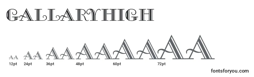 GallaryHigh font sizes
