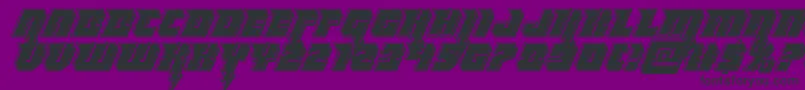 Thundertitanbevel Font – Black Fonts on Purple Background