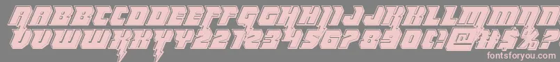 Thundertitanbevel Font – Pink Fonts on Gray Background